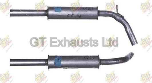 GT Exhausts GVW390 - Середній глушник вихлопних газів autocars.com.ua