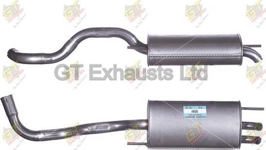 GT Exhausts GVW393 - Глушник вихлопних газів кінцевий autocars.com.ua