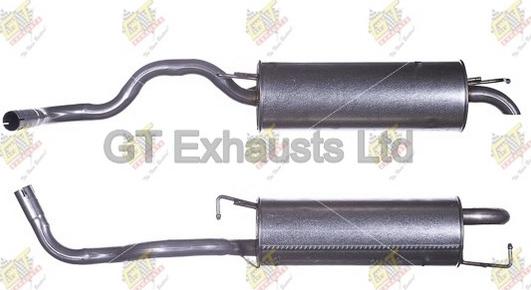 GT Exhausts GVW519 - Глушник вихлопних газів кінцевий autocars.com.ua