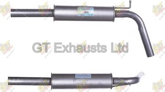GT Exhausts GVW594 - Середній глушник вихлопних газів autocars.com.ua