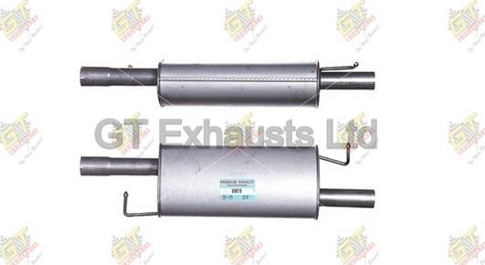 GT Exhausts GVW619 - Середній глушник вихлопних газів autocars.com.ua