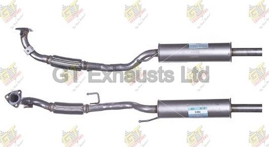 GT Exhausts GVW810 - Середній глушник вихлопних газів autocars.com.ua