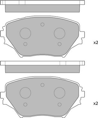 BOSCH BP430 - Гальмівні колодки, дискові гальма autocars.com.ua