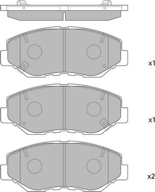 Hagen GP1237 - Гальмівні колодки, дискові гальма autocars.com.ua