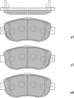 Hagen GP1386 - Гальмівні колодки, дискові гальма autocars.com.ua