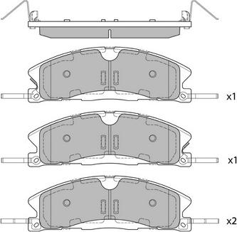 FTE 9001616 - Тормозные колодки, дисковые, комплект autodnr.net