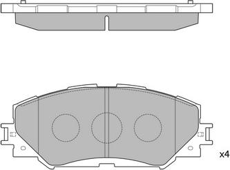 Kager 35-1200 - Тормозные колодки, дисковые, комплект avtokuzovplus.com.ua