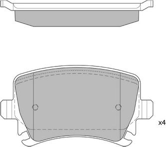 Valeo GDB2083 - Тормозные колодки, дисковые, комплект autodnr.net