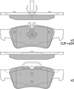 Hagen GP2209 - Гальмівні колодки, дискові гальма autocars.com.ua