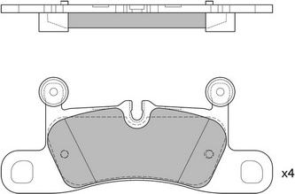 Hagen GP2319 - Гальмівні колодки, дискові гальма autocars.com.ua