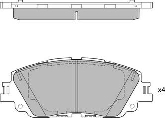 Hagen GP4275 - Гальмівні колодки, дискові гальма autocars.com.ua