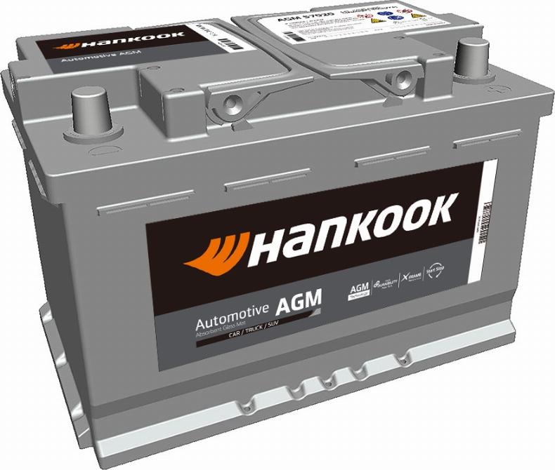 Hankook AGM 57020 - Стартерна акумуляторна батарея, АКБ autocars.com.ua