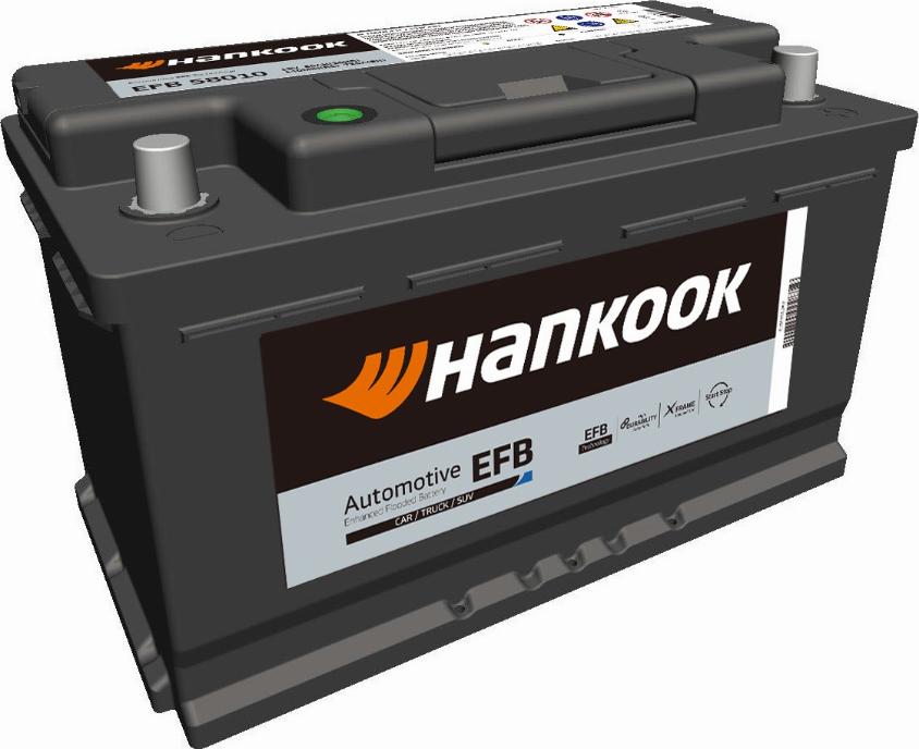 Hankook EFB 58030 - Стартерна акумуляторна батарея, АКБ autocars.com.ua
