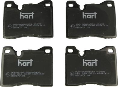 Hart 215 218 - Тормозные колодки, дисковые, комплект autodnr.net