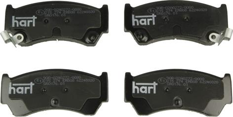 Hart 215 274 - Тормозные колодки, дисковые, комплект avtokuzovplus.com.ua