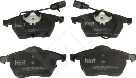 Hart 215 282 - Тормозные колодки, дисковые, комплект autodnr.net