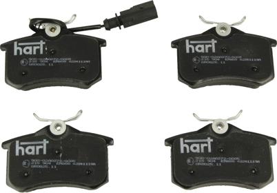 Hart 215 904 - Тормозные колодки, дисковые, комплект avtokuzovplus.com.ua