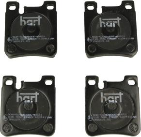Hart 215 908 - Тормозные колодки, дисковые, комплект autodnr.net