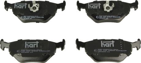 Hart 215 915 - Тормозные колодки, дисковые, комплект autodnr.net