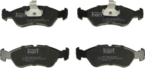 Hart 215 918 - Тормозные колодки, дисковые, комплект autodnr.net