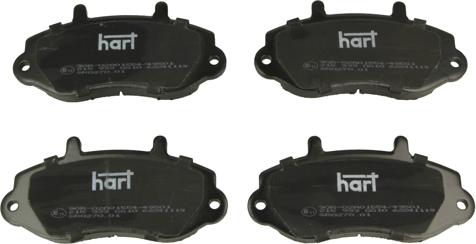Hart 215 933 - Тормозные колодки, дисковые, комплект autodnr.net
