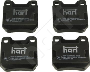 Hart 215 945 - Гальмівні колодки, дискові гальма autocars.com.ua