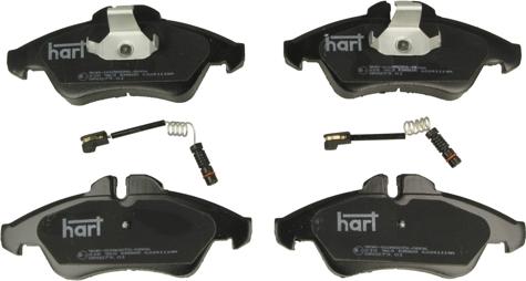 Hart 215 963 - Гальмівні колодки, дискові гальма autocars.com.ua