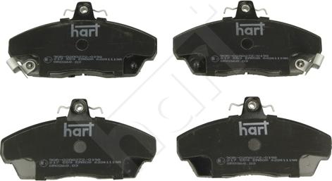 Hart 217 559 - Гальмівні колодки, дискові гальма autocars.com.ua