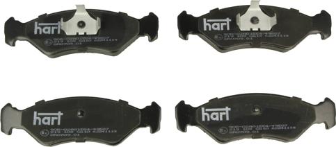 Hart 219 108 - Гальмівні колодки, дискові гальма autocars.com.ua