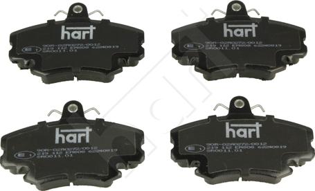 Hart 219 112 - Гальмівні колодки, дискові гальма autocars.com.ua