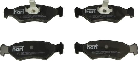 Hart 219 118 - Гальмівні колодки, дискові гальма autocars.com.ua