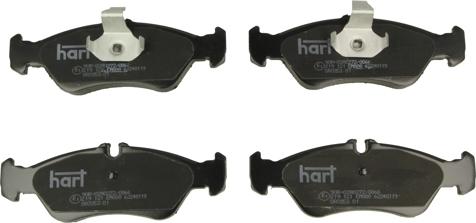 Hart 219 121 - Тормозные колодки, дисковые, комплект autodnr.net