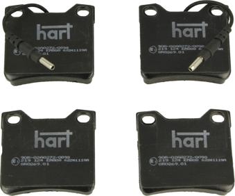 Hart 219 124 - Тормозные колодки, дисковые, комплект autodnr.net