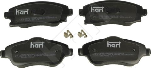 Hart 219 128 - Тормозные колодки, дисковые, комплект autodnr.net