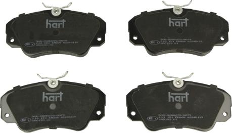 Hart 219 151 - Тормозные колодки, дисковые, комплект avtokuzovplus.com.ua