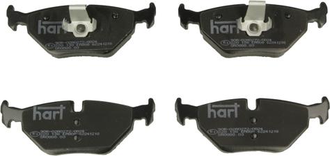 Hart 220 138 - Тормозные колодки, дисковые, комплект autodnr.net