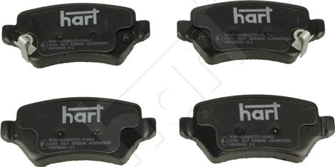 Hart 220 167 - Тормозные колодки, дисковые, комплект autodnr.net