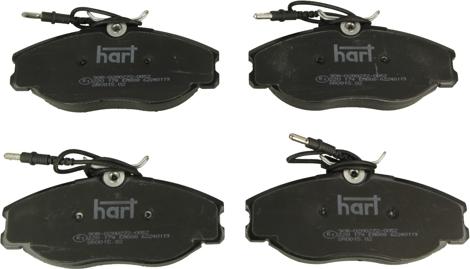Hart 220 174 - Тормозные колодки, дисковые, комплект autodnr.net