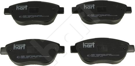 Hart 220 180 - Тормозные колодки, дисковые, комплект autodnr.net