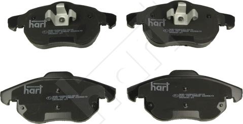 Hart 220 197 - Тормозные колодки, дисковые, комплект autodnr.net