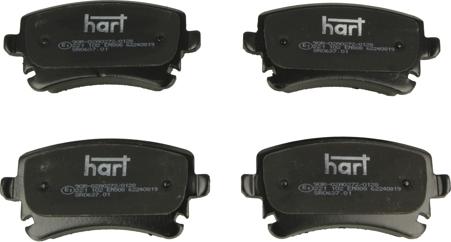 Hart 221 102 - Гальмівні колодки, дискові гальма autocars.com.ua