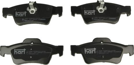 Hart 221 103 - Тормозные колодки, дисковые, комплект autodnr.net