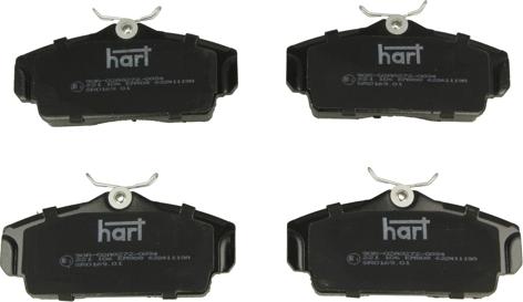 Hart 221 106 - Тормозные колодки, дисковые, комплект autodnr.net