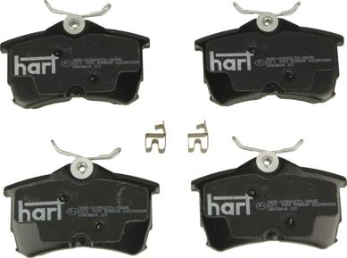 Hart 221 109 - Гальмівні колодки, дискові гальма autocars.com.ua