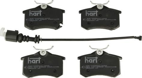 Hart 221 111 - Тормозные колодки, дисковые, комплект autodnr.net
