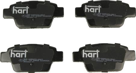 Hart 221 116 - Гальмівні колодки, дискові гальма autocars.com.ua