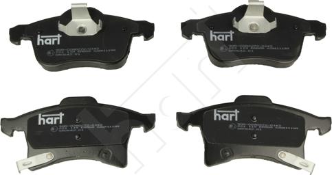 Hart 221 119 - Гальмівні колодки, дискові гальма autocars.com.ua