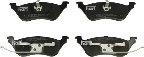 Hart 221 121 - Тормозные колодки, дисковые, комплект autodnr.net