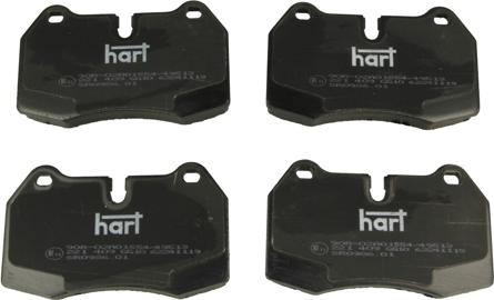 Hart 221 409 - Тормозные колодки, дисковые, комплект autodnr.net