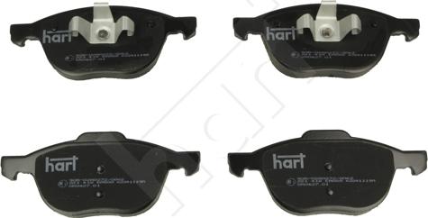 Hart 221 418 - Тормозные колодки, дисковые, комплект avtokuzovplus.com.ua